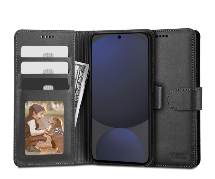 Etui do telefonów TECH-PROTECT Wallet do Samsung Galaxy S24 FE black 5906302371501